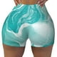thumbnail image 2 of Fotbe Teal Turquoise 1 Shorts Sin Costuras – Shorts Deportivos de Cintura Alta para Mujer, Elásticos para Gimnasio, Yoga, Running o Ciclismo-Small, 2 of 8