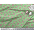 thumbnail image 3 of Soimoi Poly Georgette Fabric Dot & Floral Artistic Print Fabric by The Yard 52 Inch Wide, 3 of 5