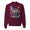 Maroon, variant on Cute Cat | Dean Russo Art Animal Lover Unisex Crewneck Sweatshirt, Maroon, Large