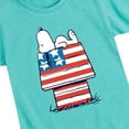 thumbnail image 3 of Peanuts - Flag House - Girls Toddler And Youth Short Sleeve T-Shirt, 3 of 6