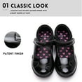 thumbnail image 3 of Ahannie Girls Mary Jane School Uniform Shoes Black Dress Flats (Toddler/Little Kid/Big Kid), 3 of 5