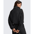 thumbnail image 3 of G4Free Flurrylux Womens Sweatshirts Fleece Lined Half Zip Mock Neck Cropped Pullover Winter Fashion Outfits Clothes, 3 of 7