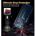 thumbnail image 3 of Dexnor for Samsung Galaxy S21 FE Case, [Built in Screen Protector and Kickstand] Heavy Duty Military Grade Protection Shockproof Protective Cover for Samsung Galaxy S21 FE 5G, 6.4 inch Navy Blue, 3 of 6