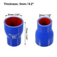 thumbnail image 3 of 35-51mm 1.38"-2.01" ID Straight Silicone Reducer Hose Coupler Intercooler Tube for Car Intake Piping, 3 of 6