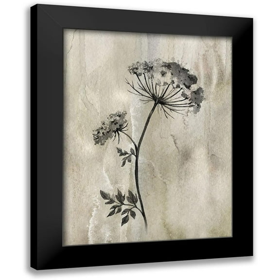 Knutsen, Conrad 12x14 Black Modern Framed Museum Art Print Titled - Sumi-e Silhouette I