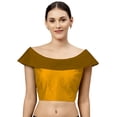 thumbnail image 1 of eloria Women's Blouse Boat Neck Filler Multicolor Sleeveless Top Color: Gold & Brown | Size: 40, 1 of 5