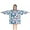 Lightblue Butterfly Pattern, variant on Light Purple Butterfly Pattern Blanket Hoodies for Kids 6-13YR Oversize Wearable Blanket Hoodies for Boys Girls Teens