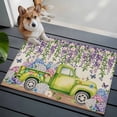 thumbnail image 3 of Entryway Rug 2'x3', Blue Purple Floral Small Rug for Kitchen Bathroom Door Mat Indoor Entrance, Spring Vintage Hydrangea Flower Truck Non-Slip Area Rugs Floor Mats Carpet Front Door Rugs, 3 of 8
