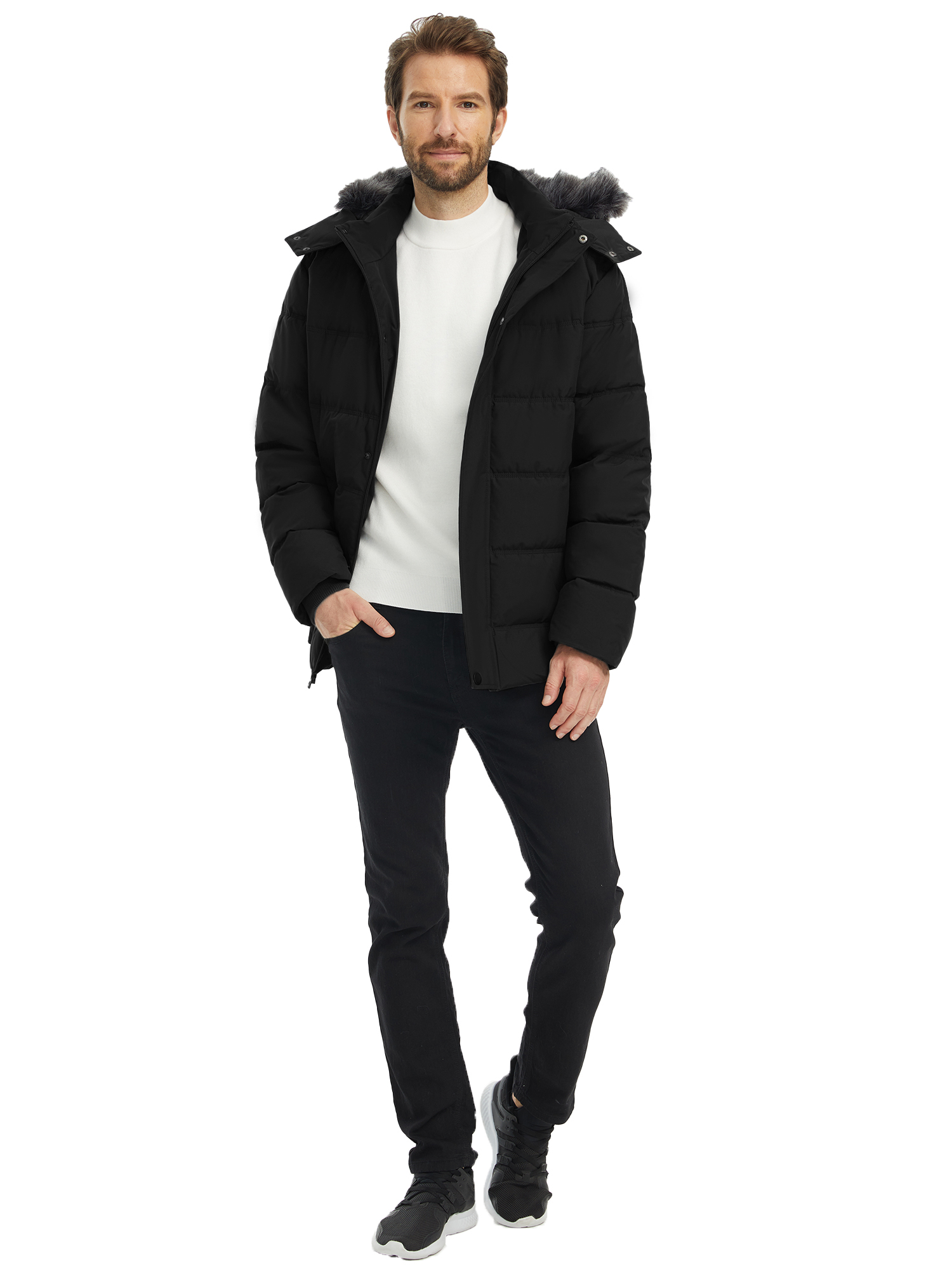 Wantdo Men's Winter Puffer Jacket with Detachable Hood photo 4