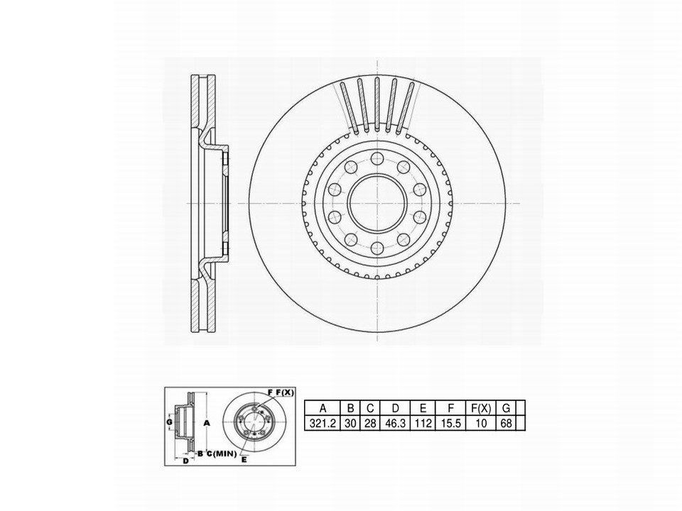 Winstop Brake Rotor, Front WS241102, Audi A6 Quattro 2004-2002