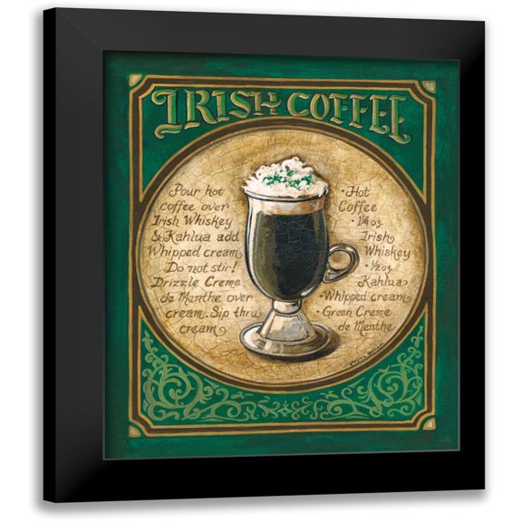 Gorham, Gregory 15x18 Black Modern Framed Museum Art Print Titled - Irish Coffee