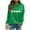White1, variant on Posijego Womens Clover Sweatshirt St Patrick's Day Lightweight Long Sleeve Pullover Spring Sweatshirts for Women
