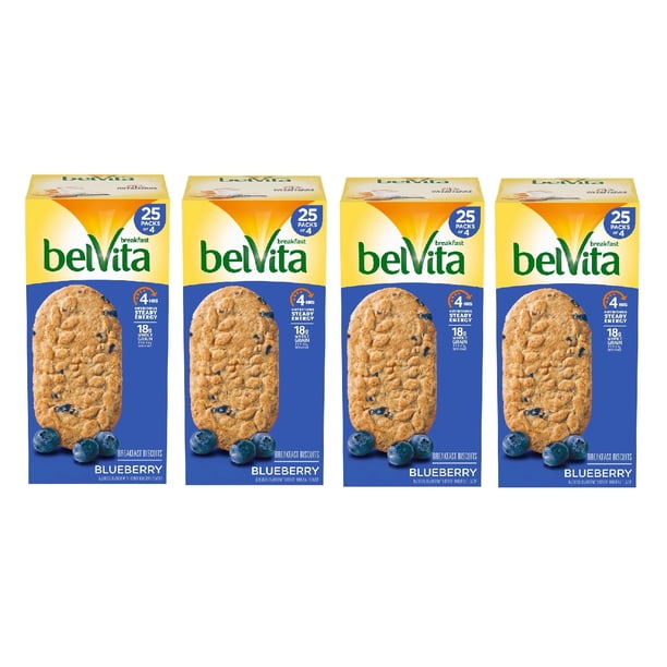 belVita Blueberry Breakfast Biscuits (25 pk.) 4PK