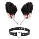 thumbnail image 1 of Diadema Con Orejas De Gato Peludas De Felpa Para Halloween Y Gargantilla De Corazón, Conjunto De Collar Con Campana, Accesorios De Cosplay Para Fiesta De Halloween Monstrate AP007137-02, 1 of 3