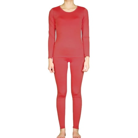 

LAVRA Women s Fleece Lined Thermal Set Insulated Heat Locking Long John Underwear Warm Base Layer