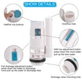 thumbnail image 4 of Uxcell Toilet Flush Valves, 2 inch Dual Flush Valve Split Push Button Toilet Bottom 8.27" Height, White, 4 of 6