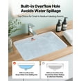 thumbnail image 4 of Lavabo bajo encimera VEVOR, lavabo rectangular de cerámica blanca de 51 x 39 cm con rebosadero, lavabo moderno para baño, lavabo rectangular para espacios pequeños., 4 of 9