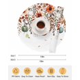 thumbnail image 6 of 13 Inch Round Placemats Set of 4, Orange Teal Fall Non Slip Heat Insulation PP Table Mats, Weeping Botanical Pumpkins Thanksgiving Washable Place Mats for Kitchen Dining Party Table Decor, 6 of 7