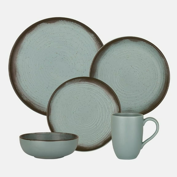 Oxford Contempo, Polaris Stoneware 20 Piece Dinnerware Set, Service for 4