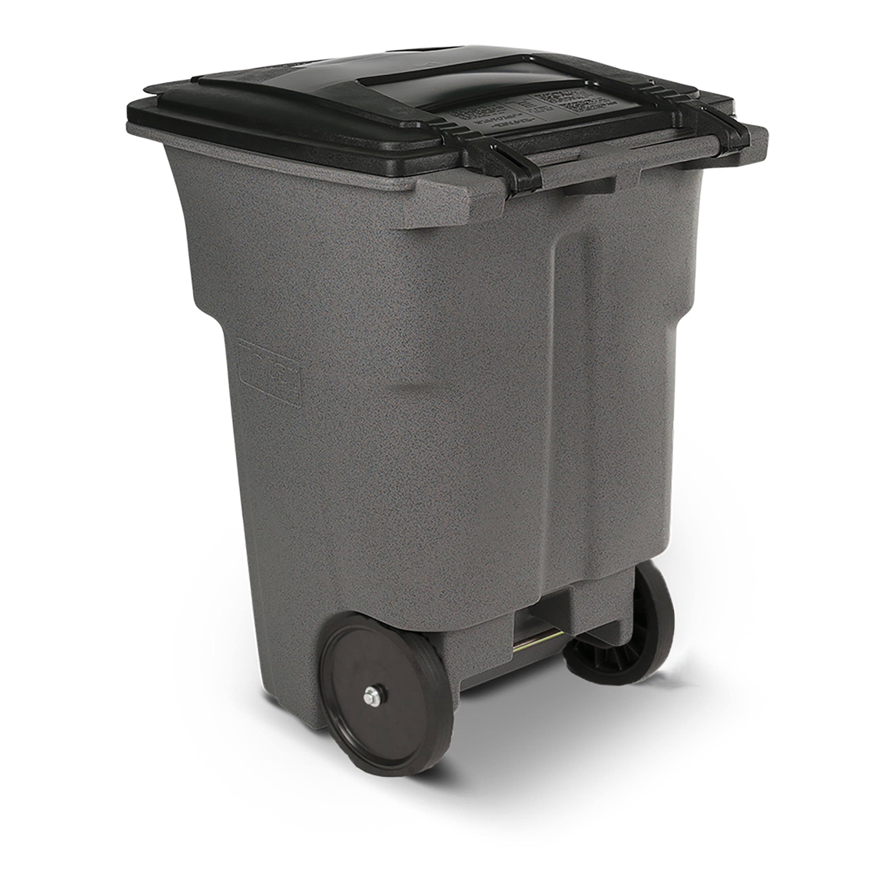 Toter 96 Gallon Trash Can with Smooth Wheels and Lid Blue ANA96