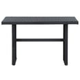 thumbnail image 5 of vidaXL 3 Piece Garden Lounge Set with Cushions Poly Rattan Black, 5 of 5