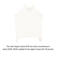 thumbnail image 3 of False Collar Detachable Breathable Sleeveless Cotton Knitting High-necked Design Perfect Matching Locking Collar for Sweaters White, 3 of 7