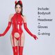 thumbnail image 3 of Body erótico de cuero Pu para mujer, lencería de peluche sin entrepierna, ropa de discoteca Wetlook, Catsuit de látex, disfraz fetiche, 3 of 5