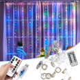 thumbnail image 1 of OUSITAID WTN LED Rideau Fée Lumières Fête Mariage USB Chaîne Suspendu Mur Lumière Télécommande 8 Modèle Couleur, 1 of 6