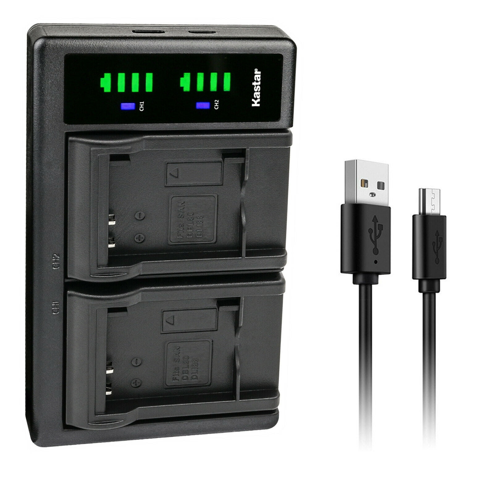 Kastar LTD2 USB Battery Charger Compatible with Sanyo DB-L80 DBL80