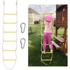 X BEN 7.5' Rope Ladder with 2 Hooks for Kids & Adults, Climbing Game for Swing Accessories, Tree House, Playground, Play Set