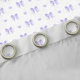 thumbnail image 4 of Manfei Purple Bowknot Blackout Curtains,Kawaii Bowtie Ribbon Curtains Pack of 2 (38x45 Each),Cartoon Heart Print Window Curtains For Girly Kids,Luxury Bedroom Decor, 4 of 6