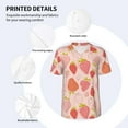 thumbnail image 3 of Easygdp Strawberry Mens T-Shirts Baseball Vintage Fashionable Lightweight Casual Crew Neck Slim Fit with Long Sleeves-X-Large, 3 of 7