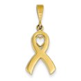 thumbnail image 1 of 14k Yellow Gold Heart Awareness Necklace Charm Pendant Awarenes, 1 of 6
