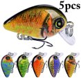 thumbnail image 1 of Bangcool 5 Pcs Appâts de Pêche Réalistes Leurres de Pêche en Plastique Popper Crankbaits de Pêche, 1 of 10