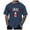 Navy, variant on Men's Basic T Shirts Summer 2025 New Canada Day Stylish Flag Printed Short Sleeve Crew Neck Tshirts Loose Fit Leisure Mens Tops Blue L