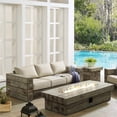 thumbnail image 4 of Modway Ensemble de Canapé de Patio Extérieur avec Table à Foyer en Gris Pâle/beige, 4 of 10
