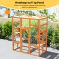 thumbnail image 2 of Coziwow Cat Enclosure Cat House Catio Small Animal Playpen Outdoor, Orange, 2 of 10