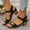 Black, variant on Fnooota Womens Heeled Sandals, Chunky Open Toe Non-slip Ankle Strap Summer Shoes White Size 8