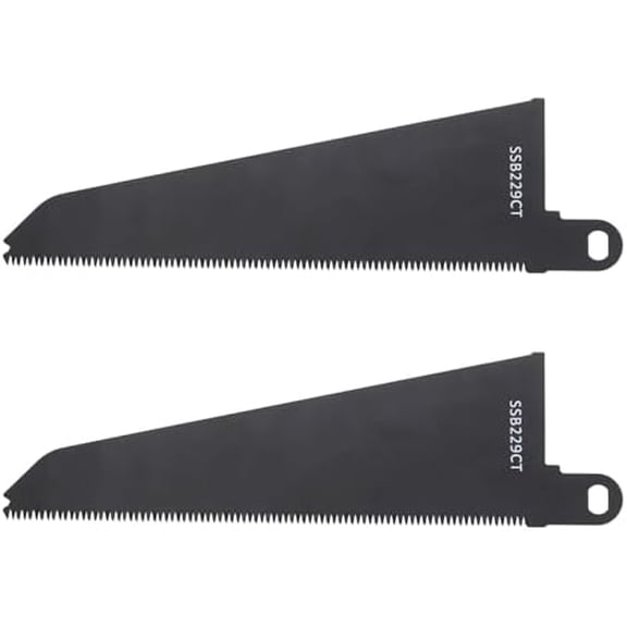 2pcs SSB229CT Reciprocating Saw Blades Carbon Steel Saw Blade for Softwood Hardwood Plastic Cutting Compatible with Black and Decker Compatible with Piranha