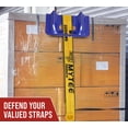 thumbnail image 5 of (40 Pack) 4" x 4" x 10" Blue Corner Protector V Shaped Flatbed Edge Guards with Carrying Case - Cargo Load Corner Edge Protector and Tie-Down Strap Guard for Flatbed, 5 of 12