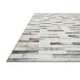 thumbnail image 4 of Loloi Maddox Printed Cowhide Patchwork Ivory / Grey Area Rug, 4 of 7