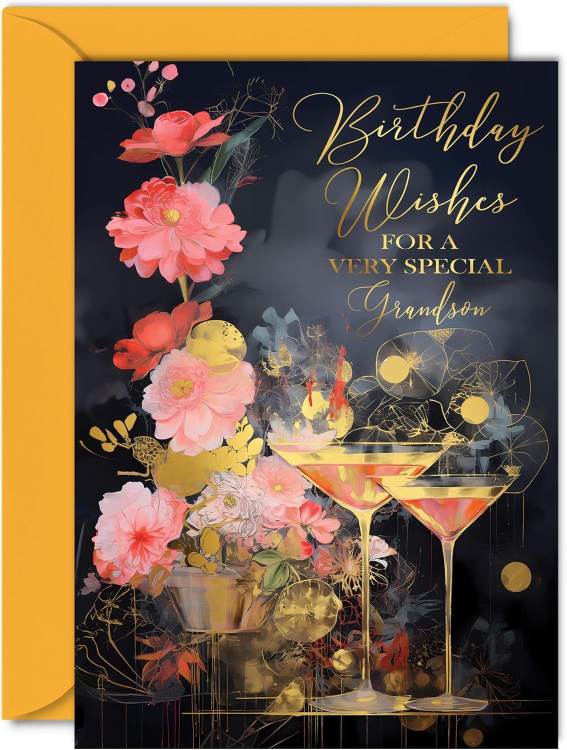 Stuff4 Carte D'anniversaire Pour Grand-mère - Cocktail Violet - Carte D