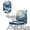 Blue Marble Ocean Wave, variant on COEQINE Mobility Scooter Seat Slipcover Polyester Fabric Electric Wheelchair Seat Cover Dustproof Protector Accessories Decor for Elderly Disable, Floral Butterfly American Flag