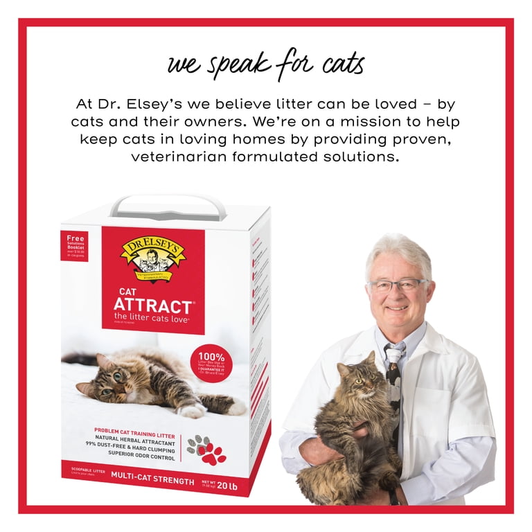 Dr. Elsey's Cat Attract Clumping Clay Litter, 20 lb photo 5