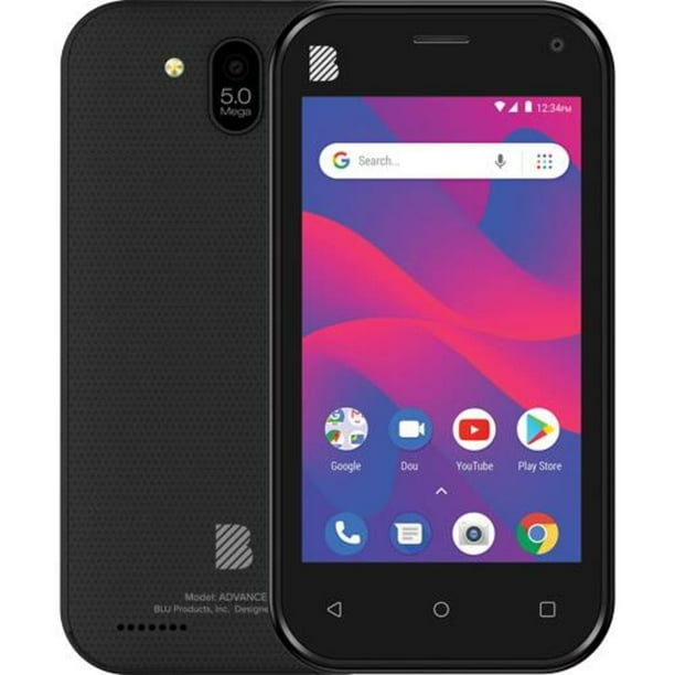 Blu Advance L5 A390l Dual Sim Unlocked Gsm Phone W 5mp Camera Black Walmart Com Walmart Com