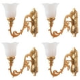 thumbnail image 1 of Shisuyan 4pcs Miniature Lamp Models Creative Mini Wall Lamps Decorative Mini Lights Photo Props, 1 of 9