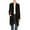 Black, variant on Women's Classic Long Sleeve Cardigan with Side Pockets for Everyday Wear