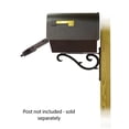 thumbnail image 4 of Special Lite Products Berkshire Curbside Mailbox with Newspaper tube and Sorrento front single mailbox mounting bracket, 4 of 7