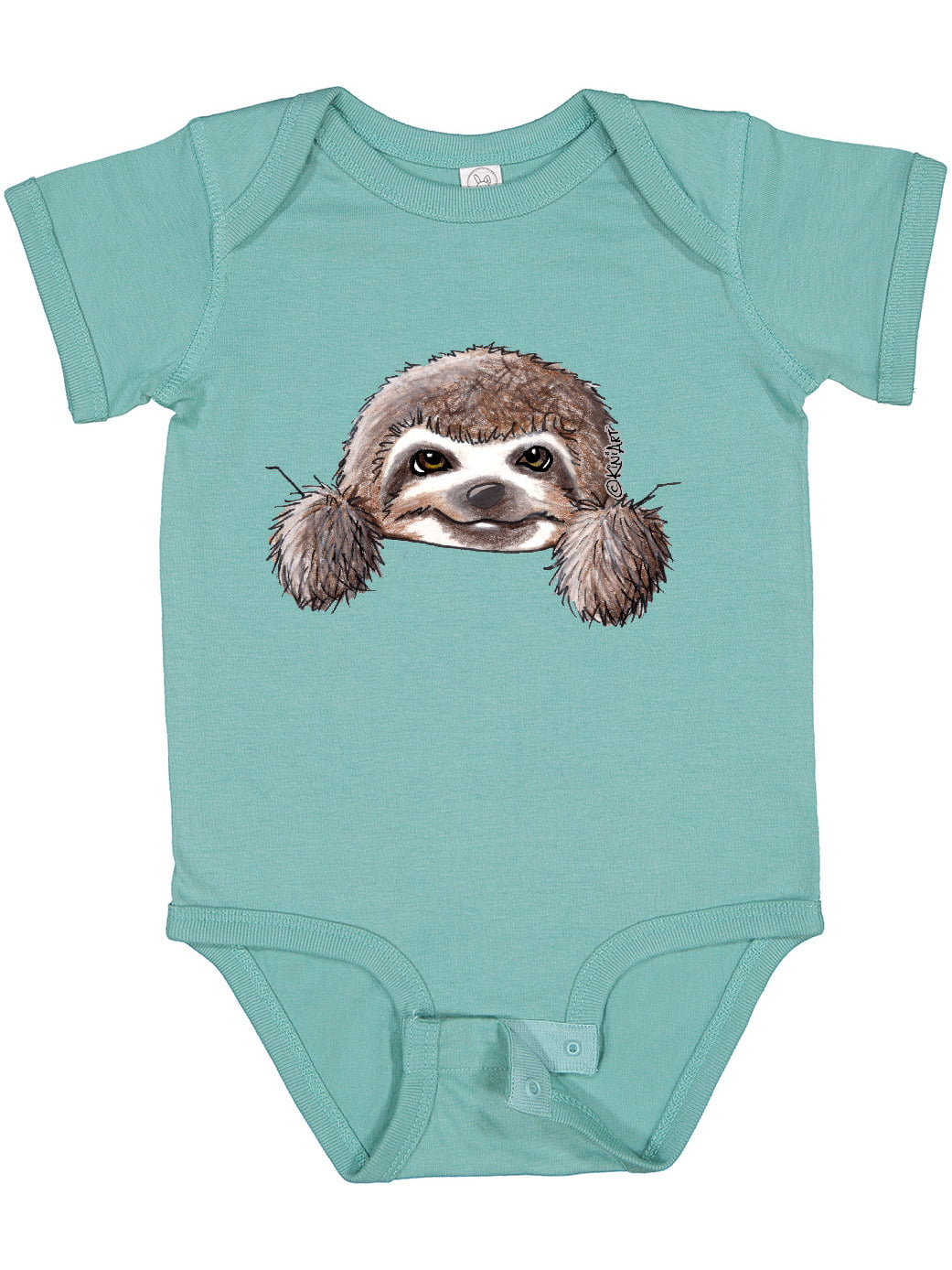Unisex Baby Short Sleeve Jumper Bodysuit Vintage Sloth 1 Toddler Jumpsuit 