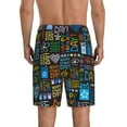 thumbnail image 3 of Daiia Happy Father Day Mens Woven Stretch Pajama Short,Short Pajama Pants-X-Large, 3 of 9